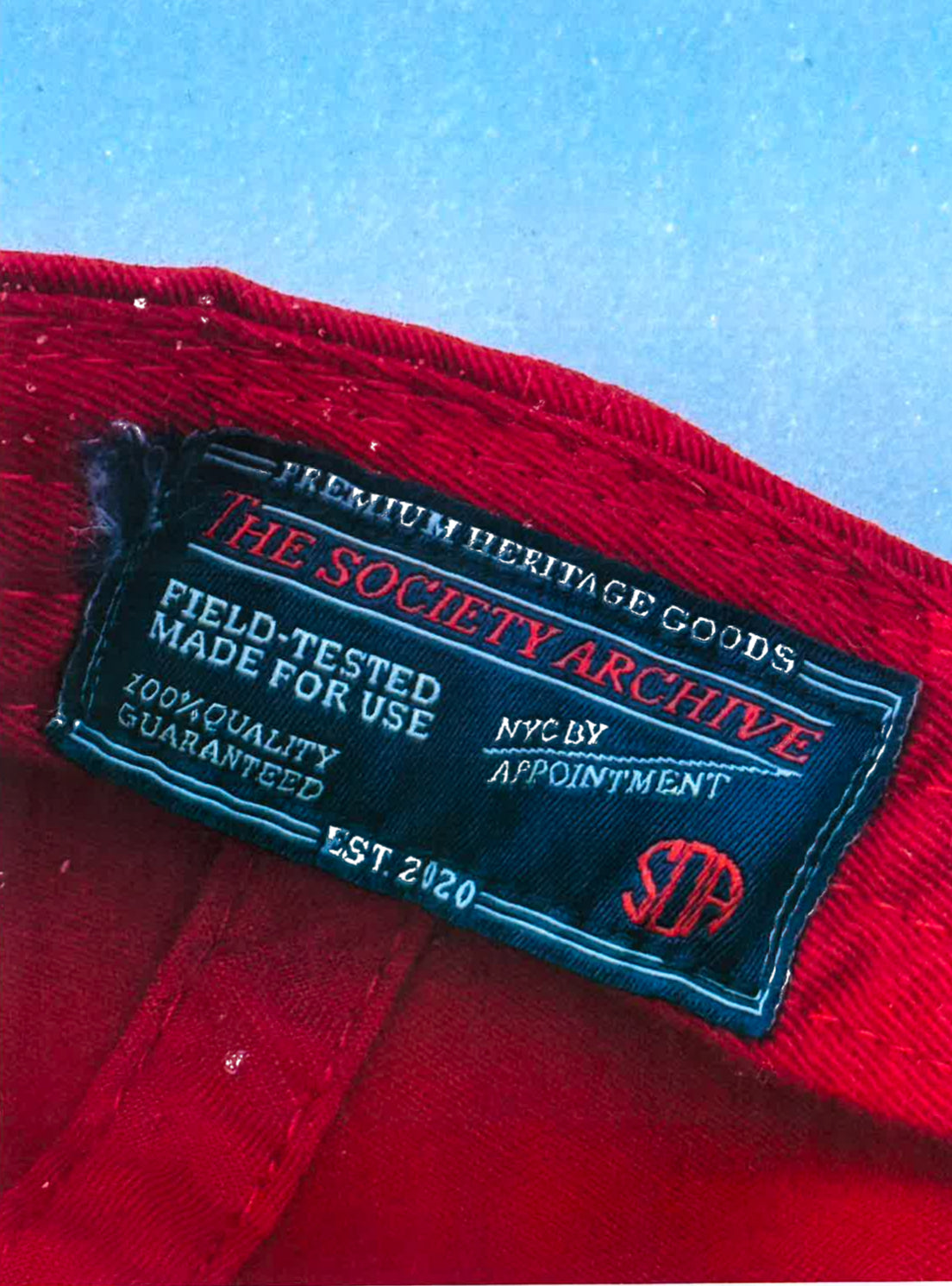 THE SOCIETY SECT ASPEN CAP IN SKI PATROL RED
