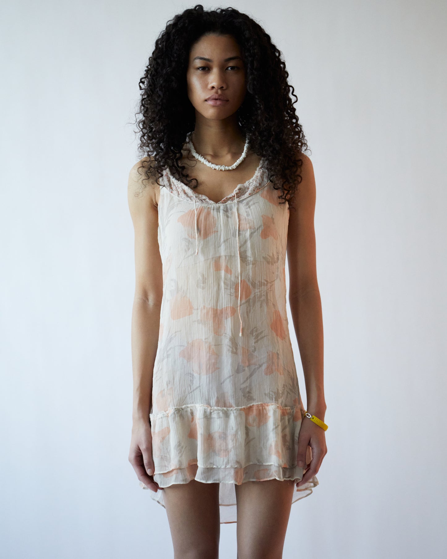 ABERCROMBIE AND FITCH SHEER PRINT MINI DRESS