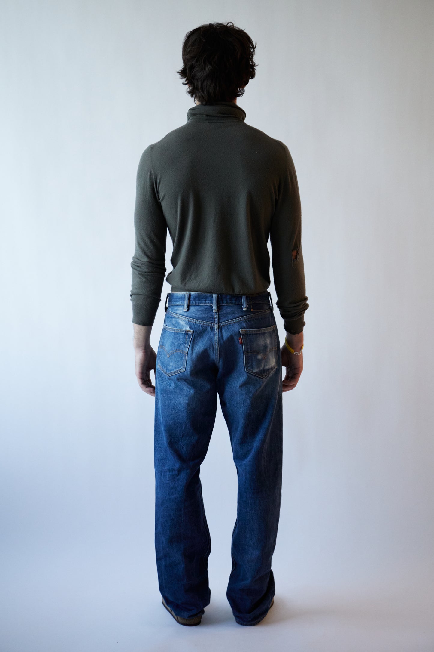DESTROYED HERMES PISTACHE WOOL KNIT TURTLE NECK
