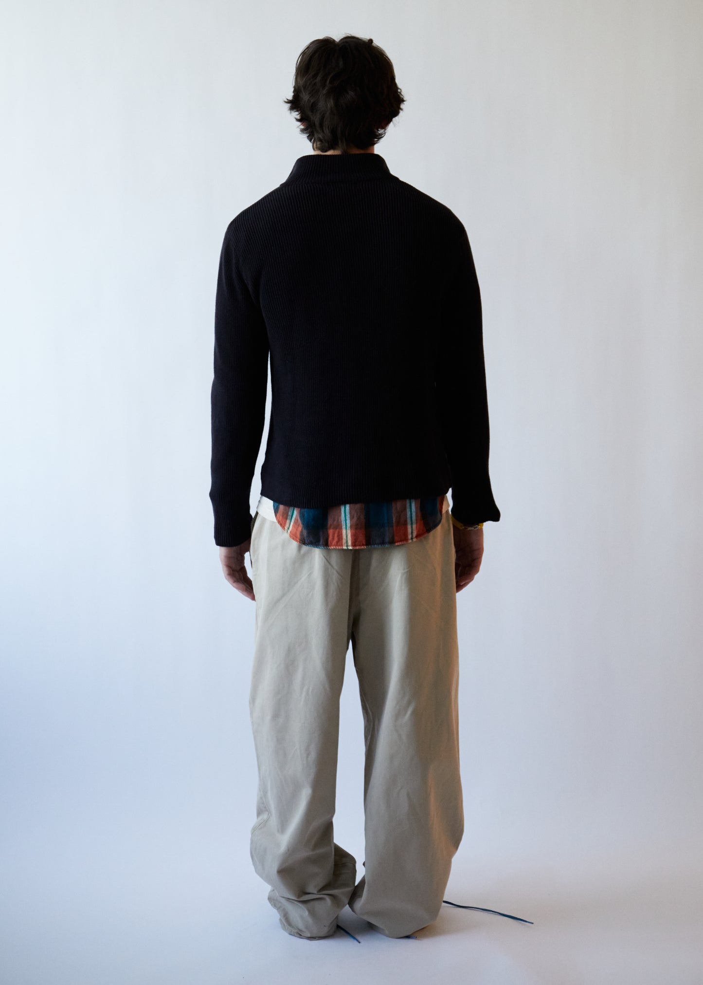 1990s CALVIN KLEIN KNIT QUARTER ZIP SWEATER