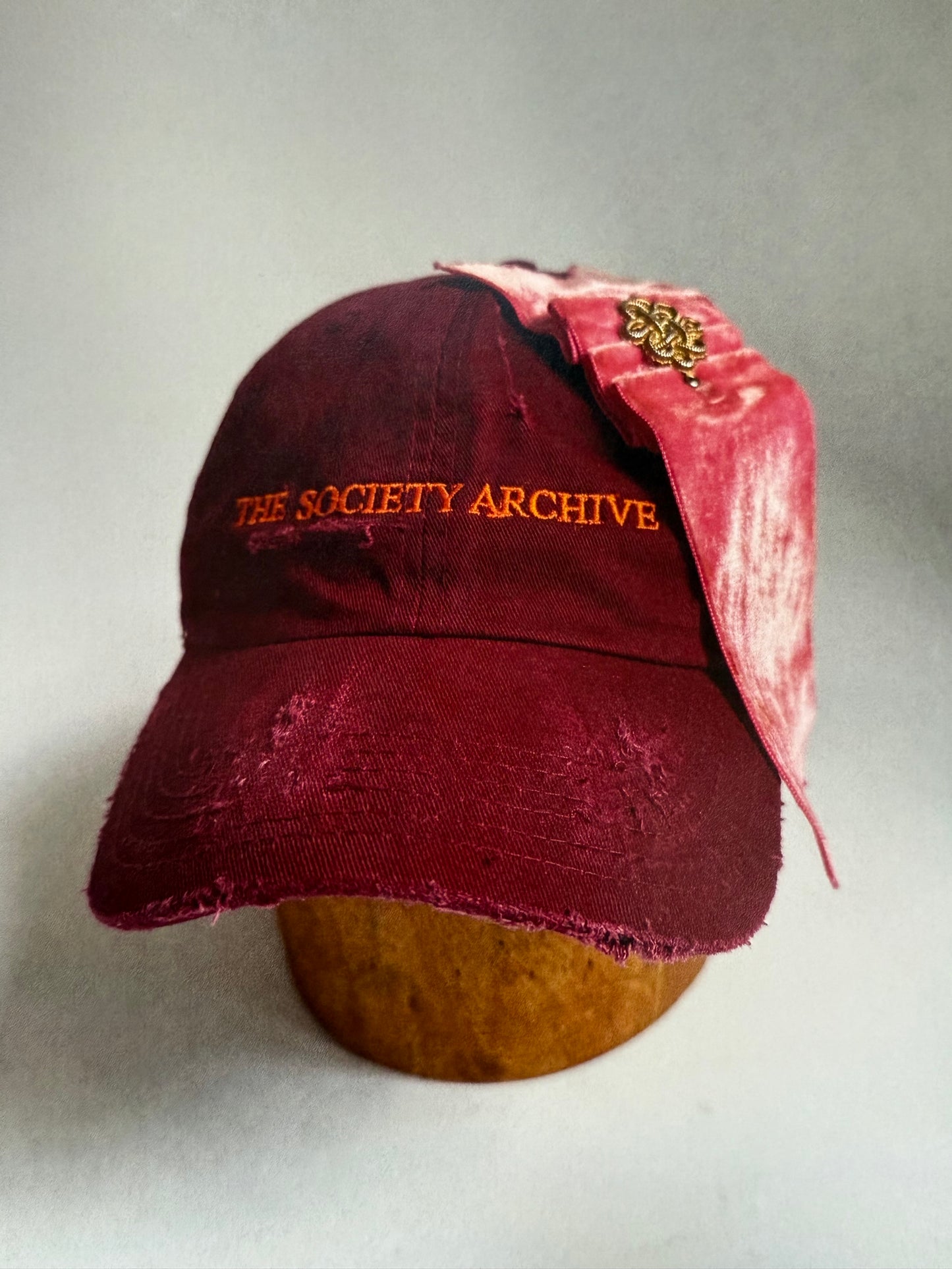 SOCIETY SECT CAP HARVARD/PUMPKIN